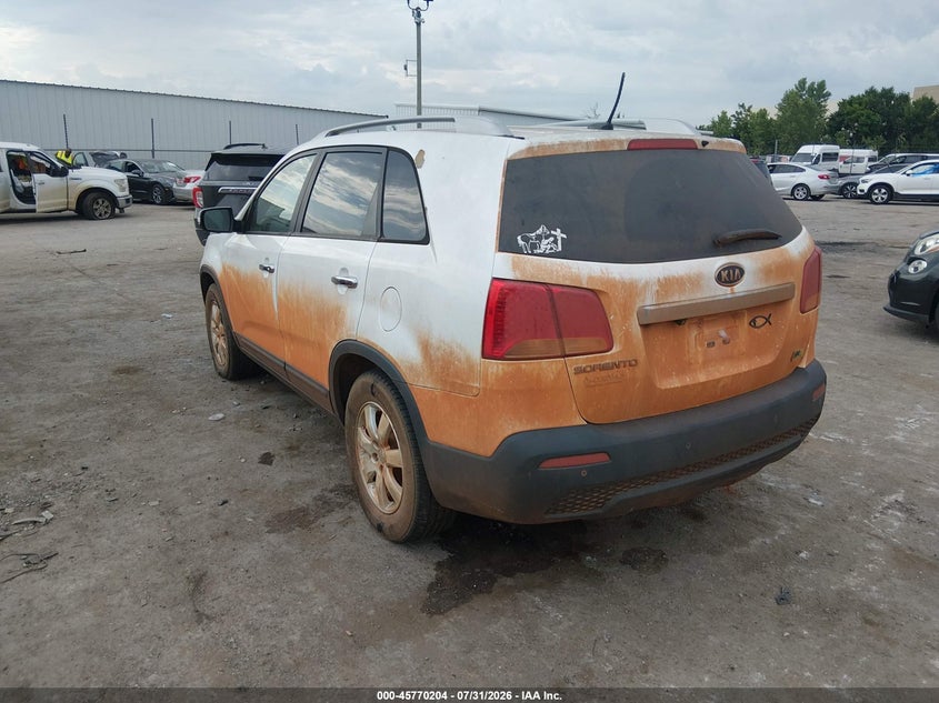 Vin: 5xykt3a17bg181197, lot: 46268953, kia sorento lx 20113