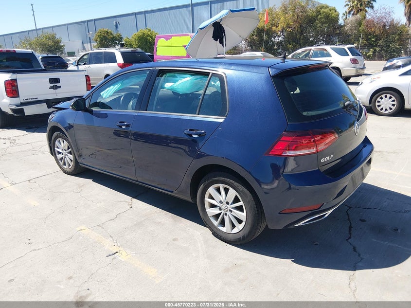 Vin: 3vwg17au9jm275514, lot: 46268972, volkswagen golf tsi s/tsi se 20183
