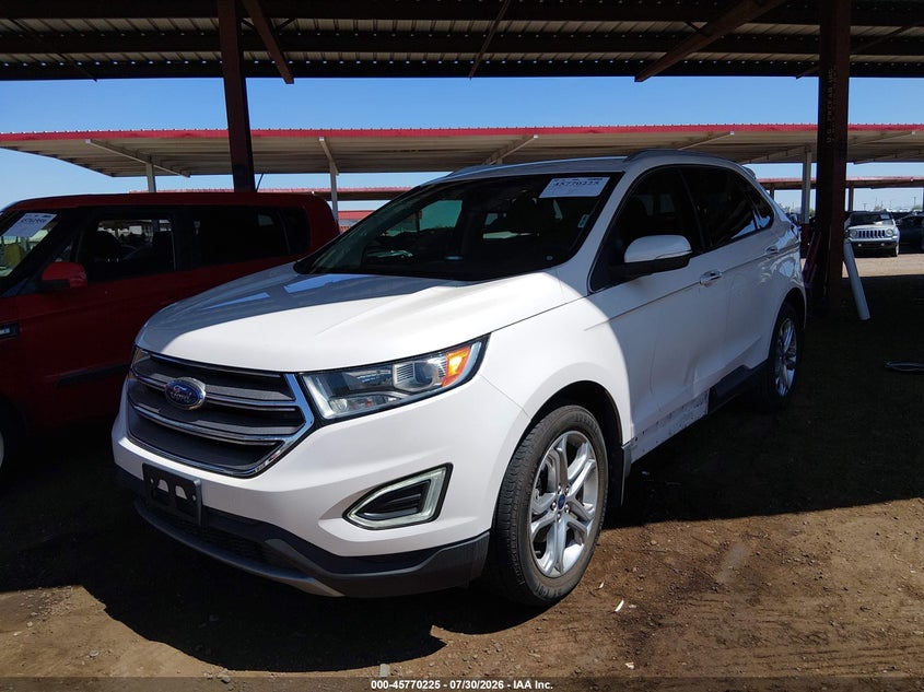 Vin: 2fmpk3k94hbc37036, lot: 46268974, ford edge titanium 20172