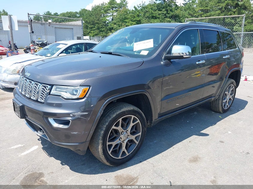 Vin: 1c4rjfcg9kc727767, lot: 46269038, jeep grand cherokee overland 4x4 20192