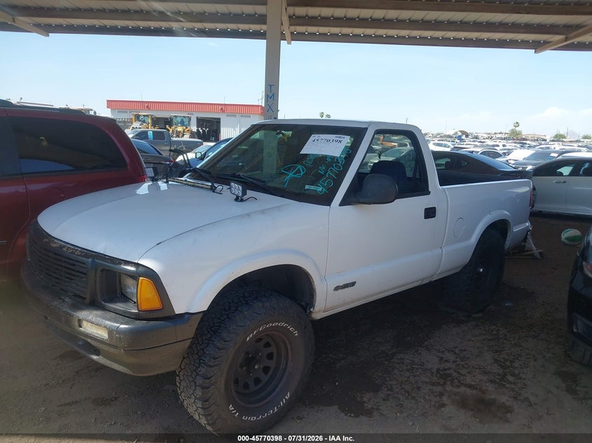 1996 Chevrolet S-10 Pickup, Звичайний знос, IAAI, VIN 1GCCS14W6TK124679 — фото 2