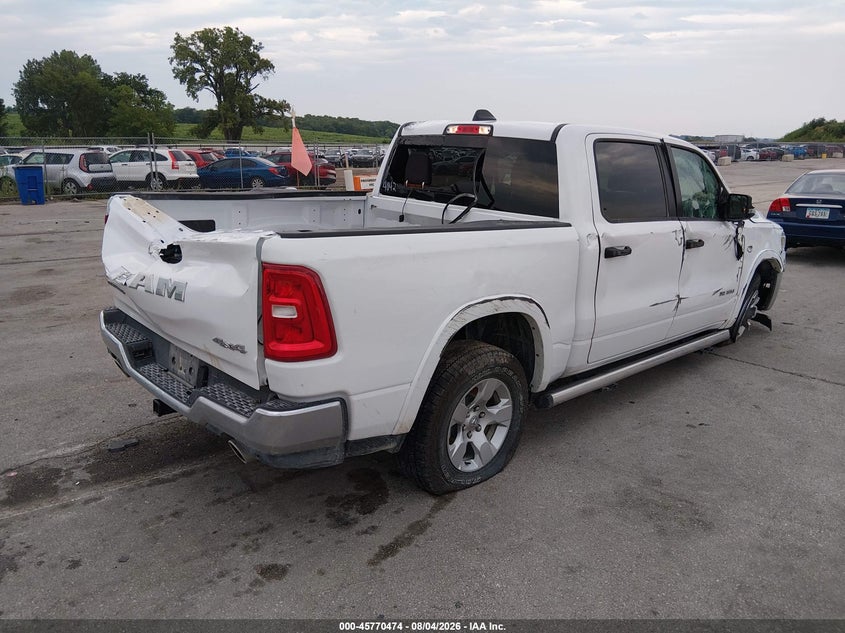 Vin: 1c6srfft9tn304042, lot: 46269254, ram 1500 big horn  4x4 5'7 box 20264