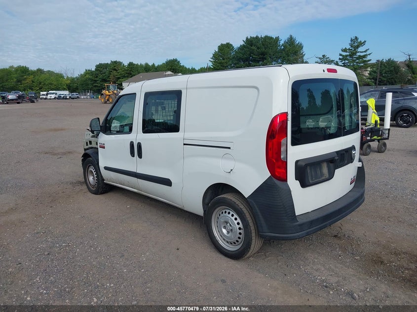 Vin: zfbhrfab0m6t34210, lot: 46269259, ram promaster city tradesman 20213