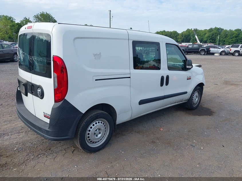 Vin: zfbhrfab0m6t34210, lot: 46269259, ram promaster city tradesman 20214