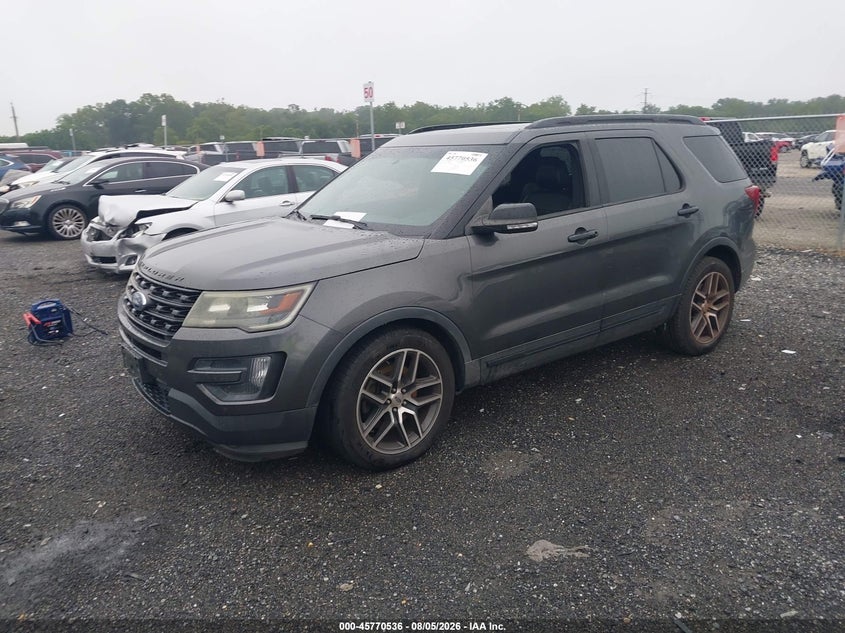 Vin: 1fm5k8gt6gga01097, lot: 46269316, ford explorer sport 20162