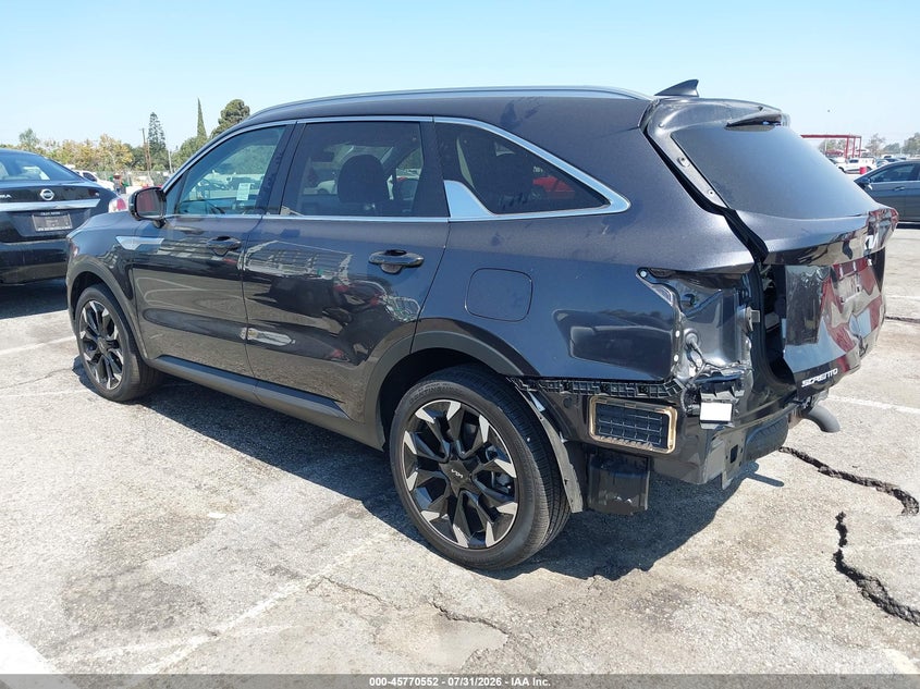 Vin: 5xyrk4jf9sg372767, lot: 46269332, kia sorento sx 20253