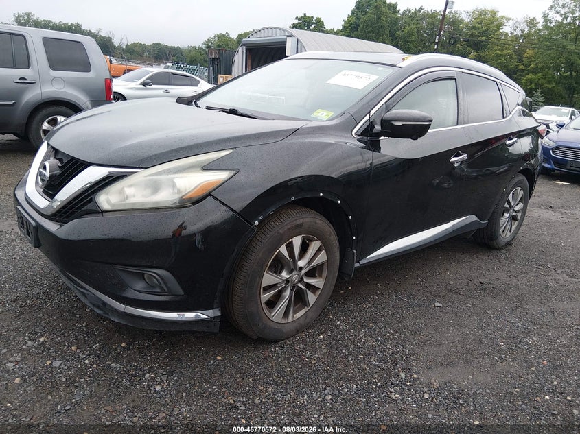 Vin: 5n1az2mhxfn218623, lot: 46269352, nissan murano sl 20152