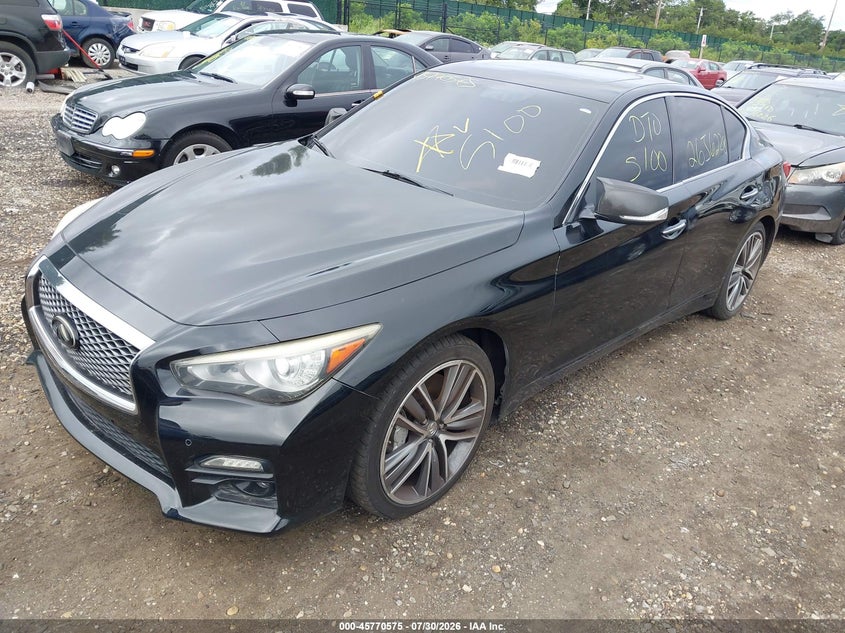 Vin: jn1bv7ar1fm399800, lot: 46269355, infiniti q50 sport 20152