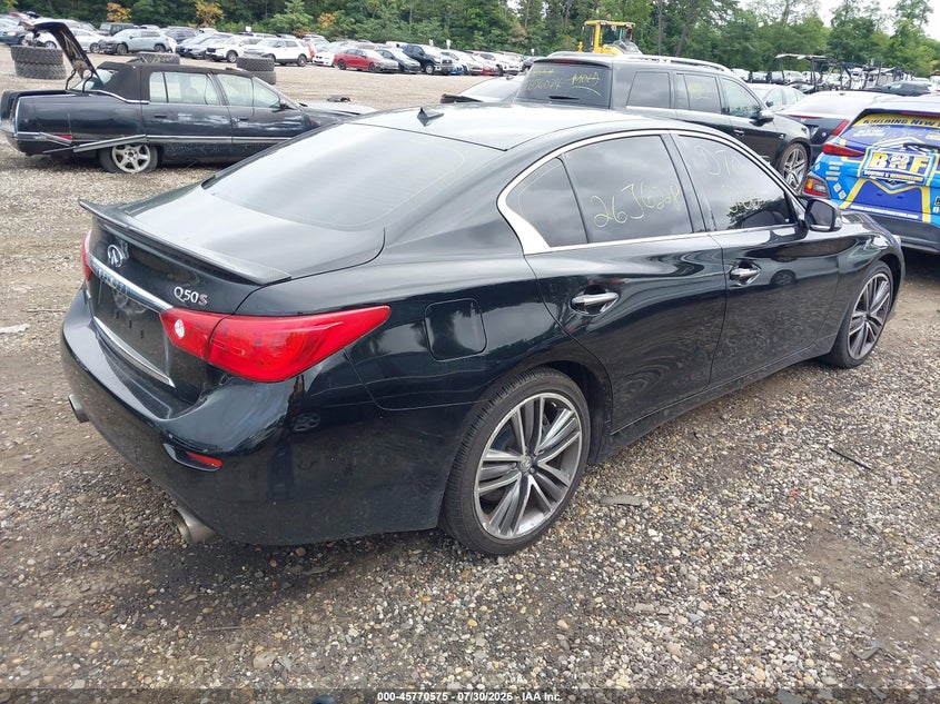 Vin: jn1bv7ar1fm399800, lot: 46269355, infiniti q50 sport 20154