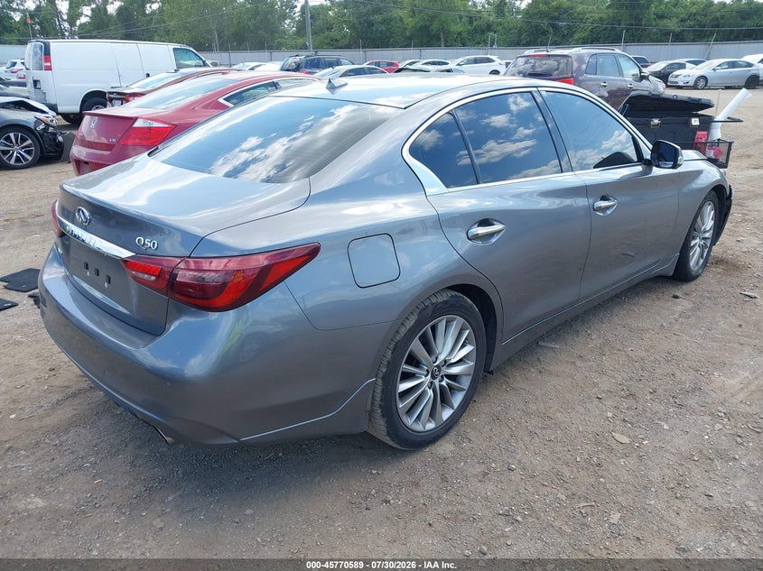 Vin: jn1ev7br6mm751813, lot: 46269369, infiniti q50 luxe awd 20214