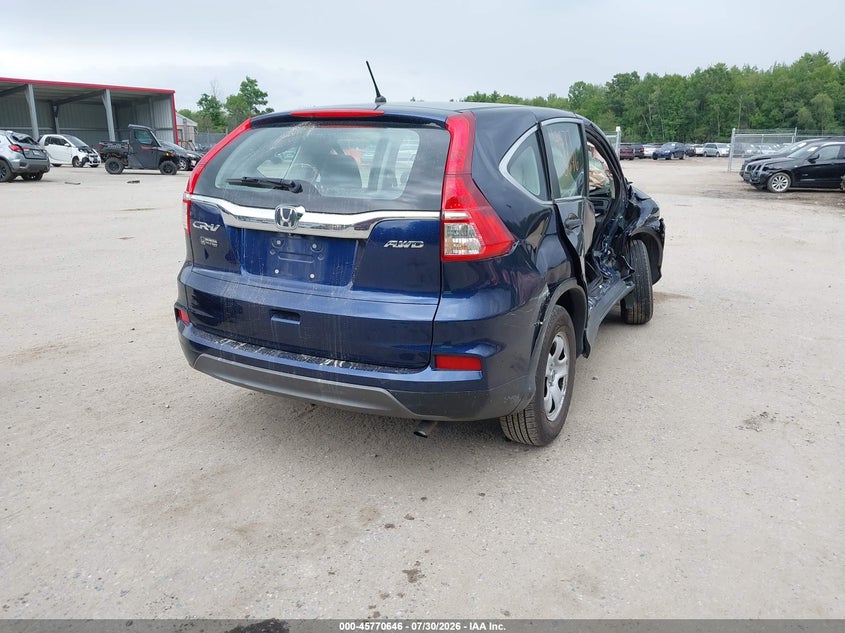 Vin: 2hkrm4h35fh630531, lot: 46269426, honda cr-v lx 20154