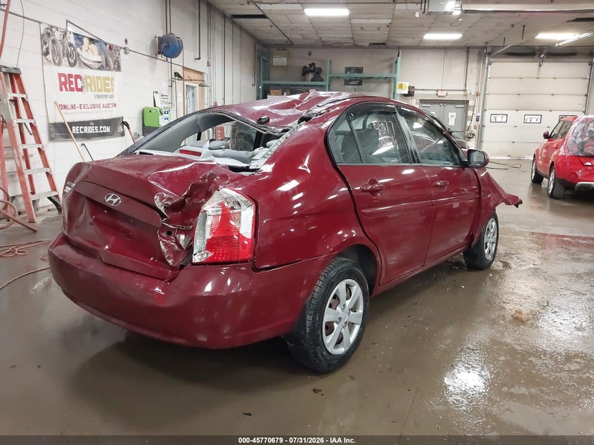 Vin: kmhcn4ac5au494781, lot: 46269459, hyundai accent gls 20104
