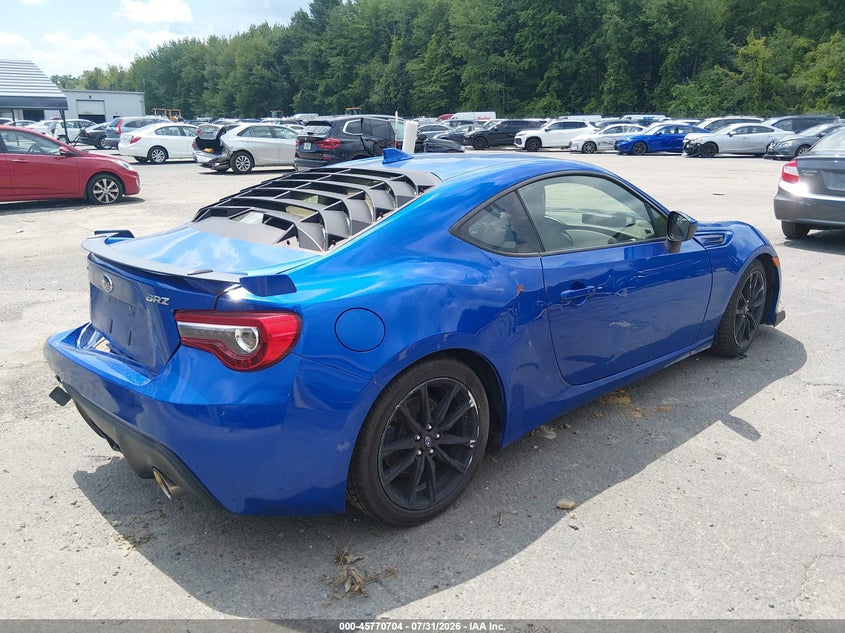 Vin: jf1zcac17j8603304, lot: 46269484, subaru brz limited 20184