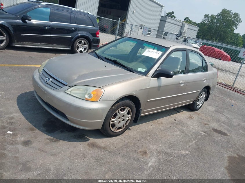 2002 Honda Civic, Обычный износ, IAAI, VIN 2HGES16552H533177 — фото 2