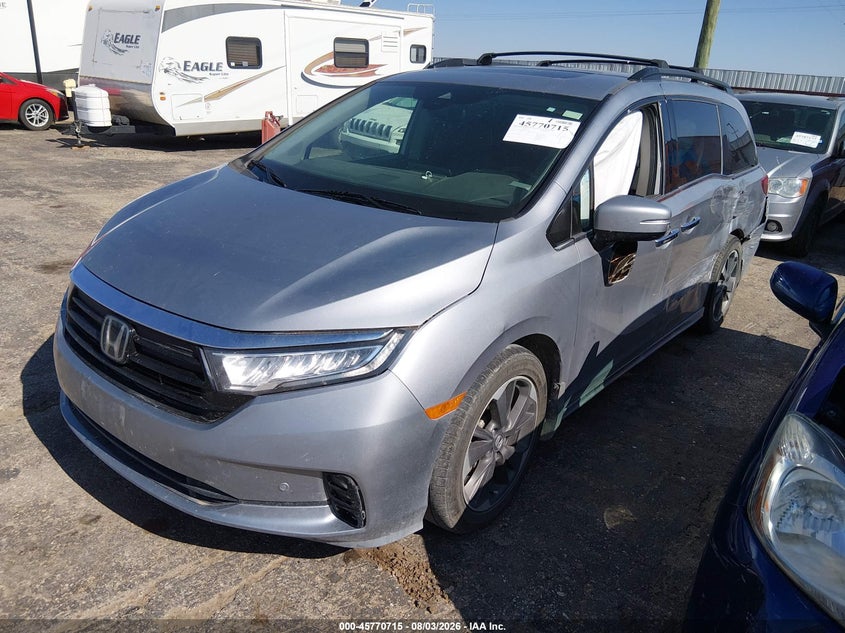 Vin: 5fnrl6h93nb054714, lot: 46269495, honda odyssey elite 20222