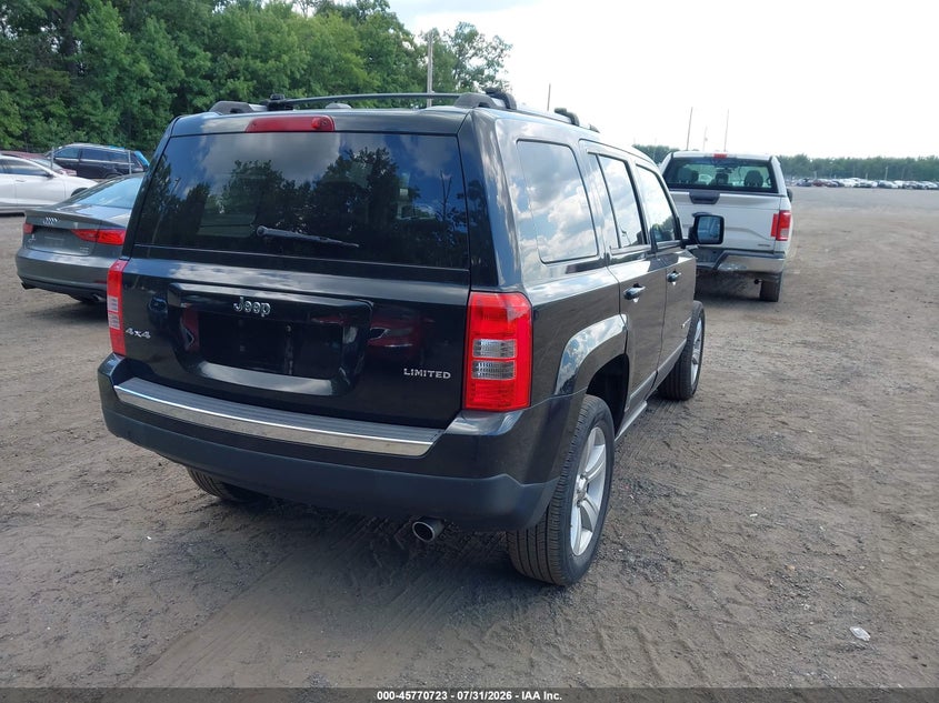 Vin: 1c4njrcb5dd185455, lot: 46269503, jeep patriot limited 20134