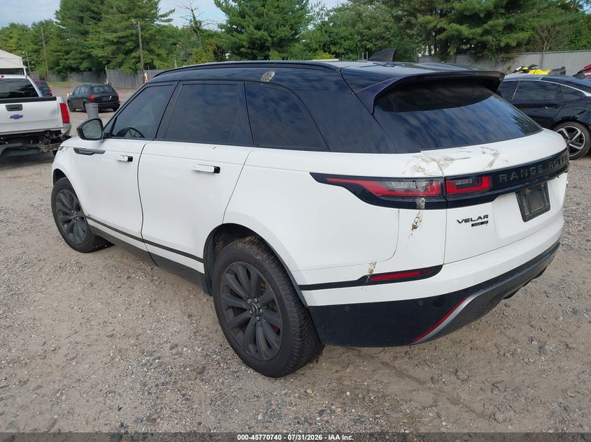 Vin: salyl2rn3ja725844, lot: 46269520, land rover range rover velar d180 se r-dynamic 20183