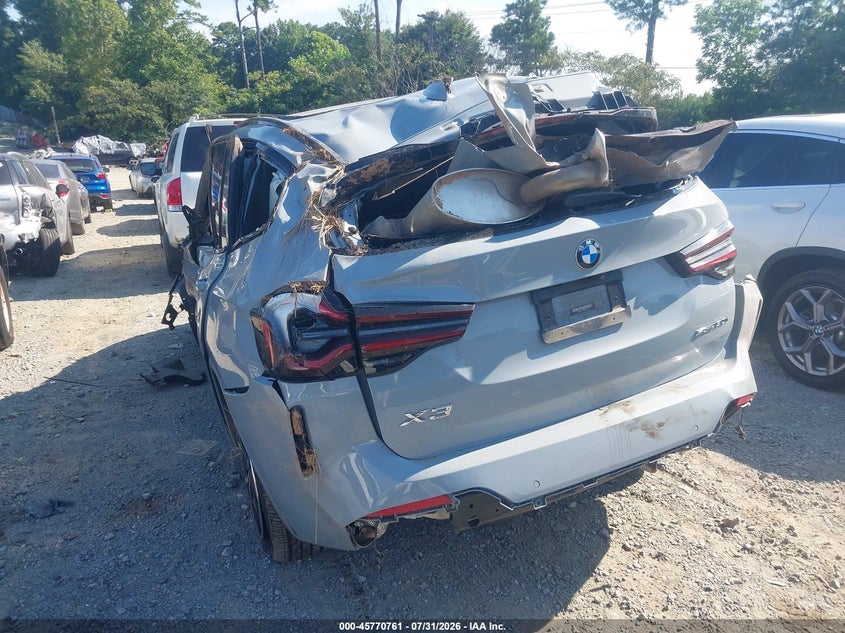Vin: wbx47dp07nn165812, lot: 46269541, bmw x3 sdrive30i 20223