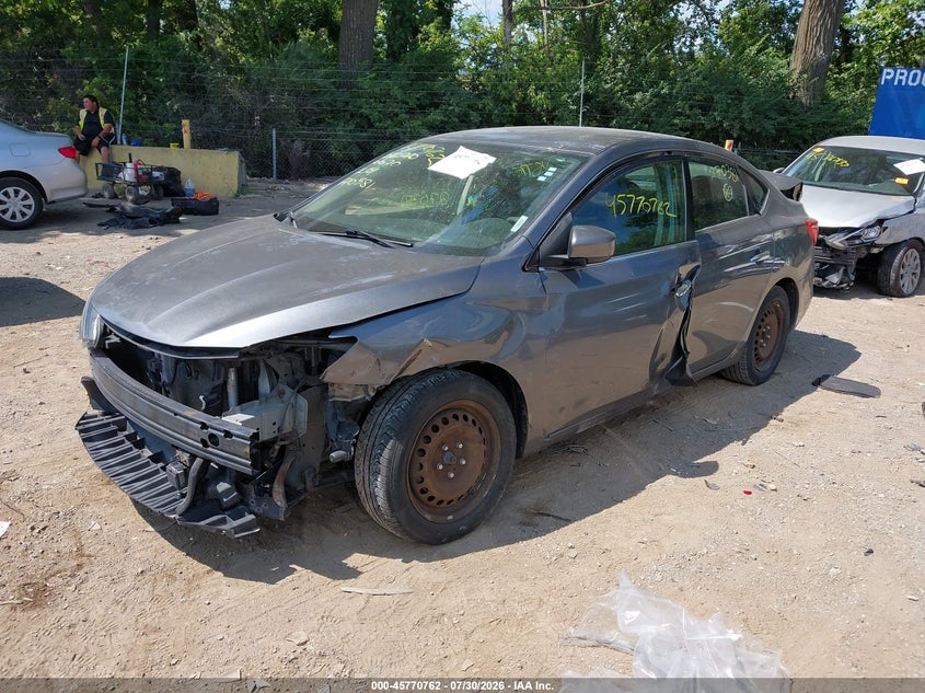 Vin: 3n1ab7ap6ky270381, lot: 46269542, nissan sentra s 20192