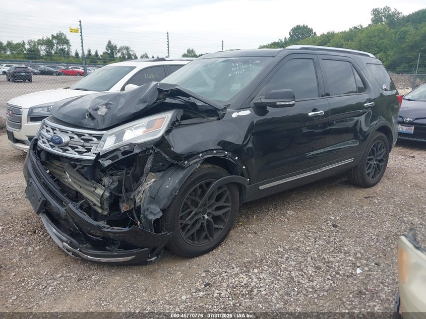Vin: 1fm5k7fh5jgc96675, lot: 46269556, ford explorer limited 20182