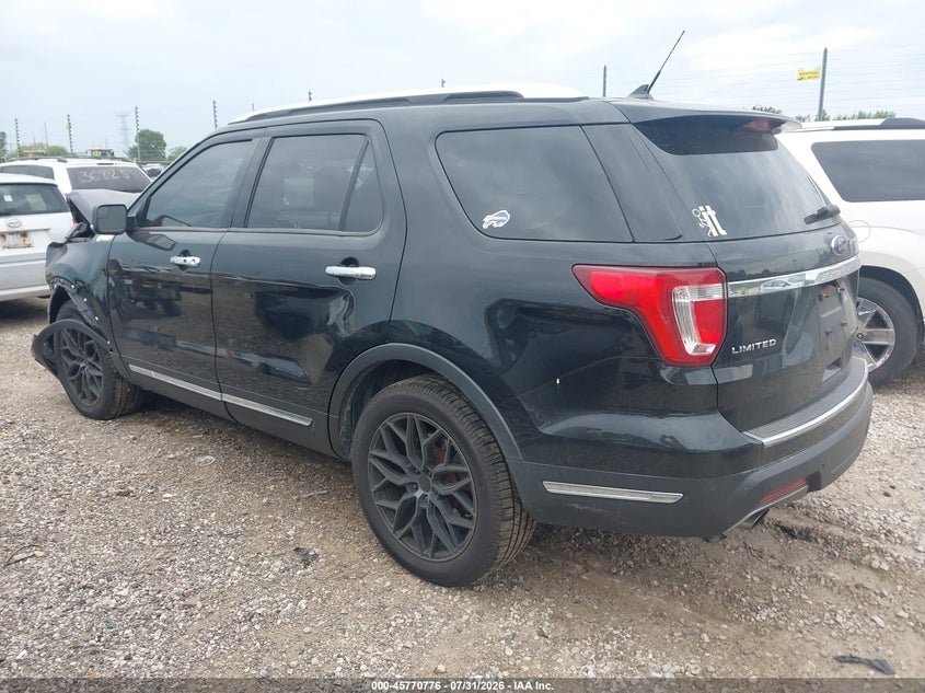 Vin: 1fm5k7fh5jgc96675, lot: 46269556, ford explorer limited 20183