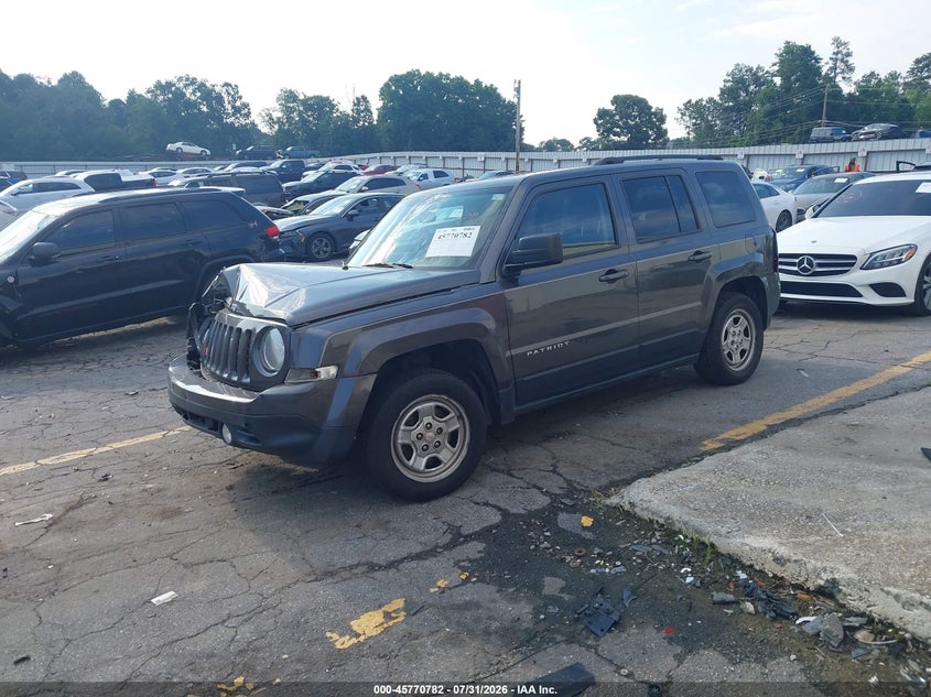 Vin: 1c4njpba3fd170811, lot: 46269562, jeep patriot sport 20152