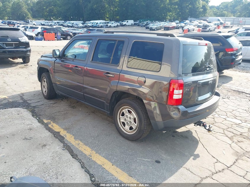 Vin: 1c4njpba3fd170811, lot: 46269562, jeep patriot sport 20153