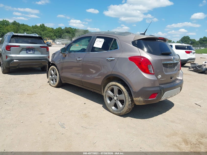 Vin: kl4cjgsbxeb549793, lot: 46269601, buick encore leather 20143