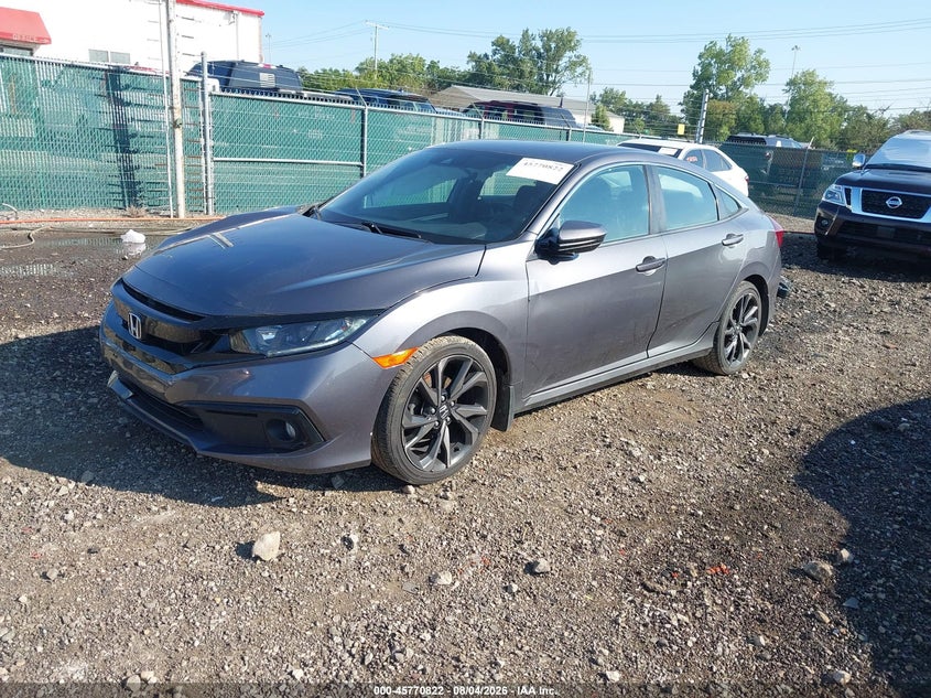 Vin: 19xfc2f87ke025529, lot: 46269602, honda civic sport 20192