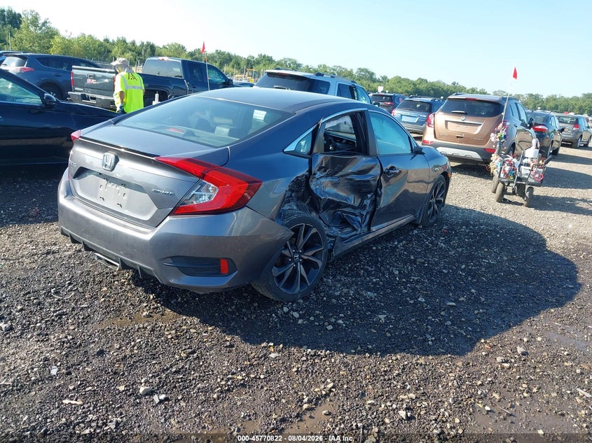Vin: 19xfc2f87ke025529, lot: 46269602, honda civic sport 20194