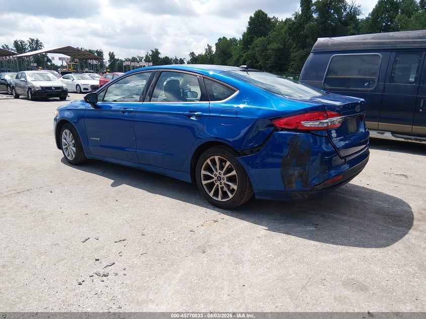 Vin: 3fa6p0lu8hr250446, lot: 46269613, ford fusion hybrid se 20173