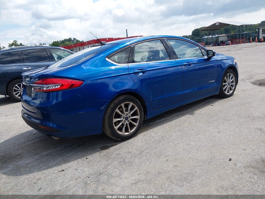 Vin: 3fa6p0lu8hr250446, lot: 46269613, ford fusion hybrid se 20174