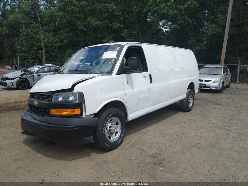 Vin: 1gcwgbfp9m1247166, lot: 46269630, chevrolet express cargo rwd 2500 extended wheelbase wt 20212