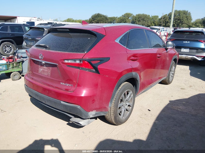 Vin: jtjyarbz1f2006125, lot: 46269645, lexus nx 200t 20154