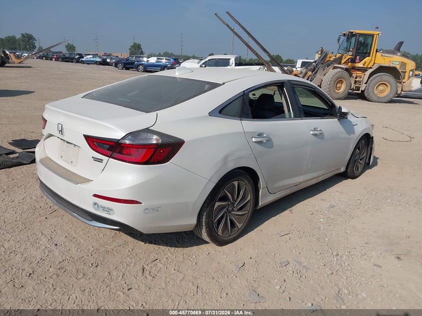 Vin: 19xze4f96ke000777, lot: 46269649, honda insight touring 20194