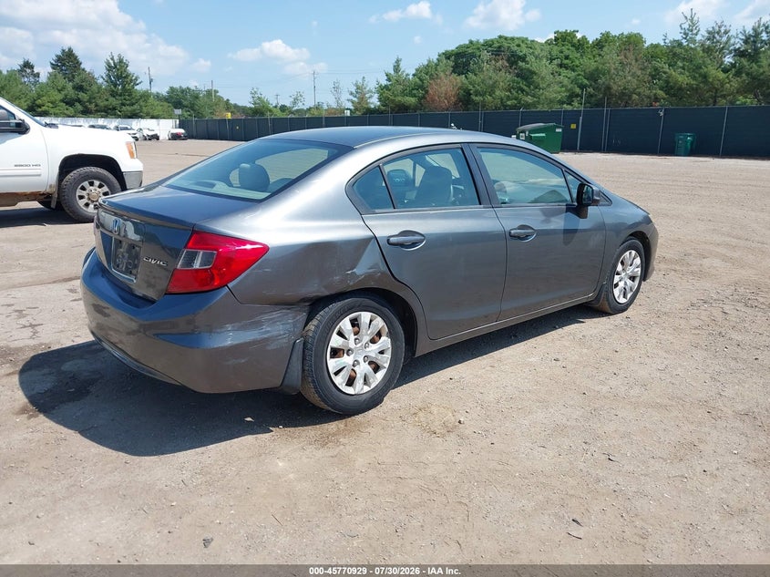 Vin: 19xfb2f5xce104042, lot: 46269709, honda civic lx 20124
