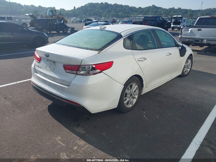 Vin: knagt4l38g5093461, lot: 46269728, kia optima lx 20164