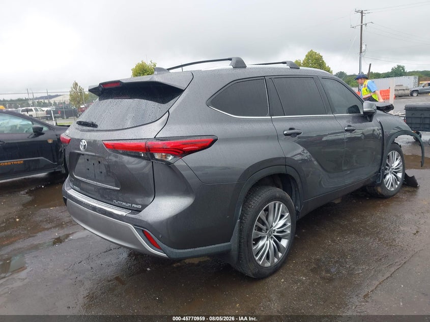 Vin: 5tdfzrbh6ns232744, lot: 46269739, toyota highlander platinum 20224