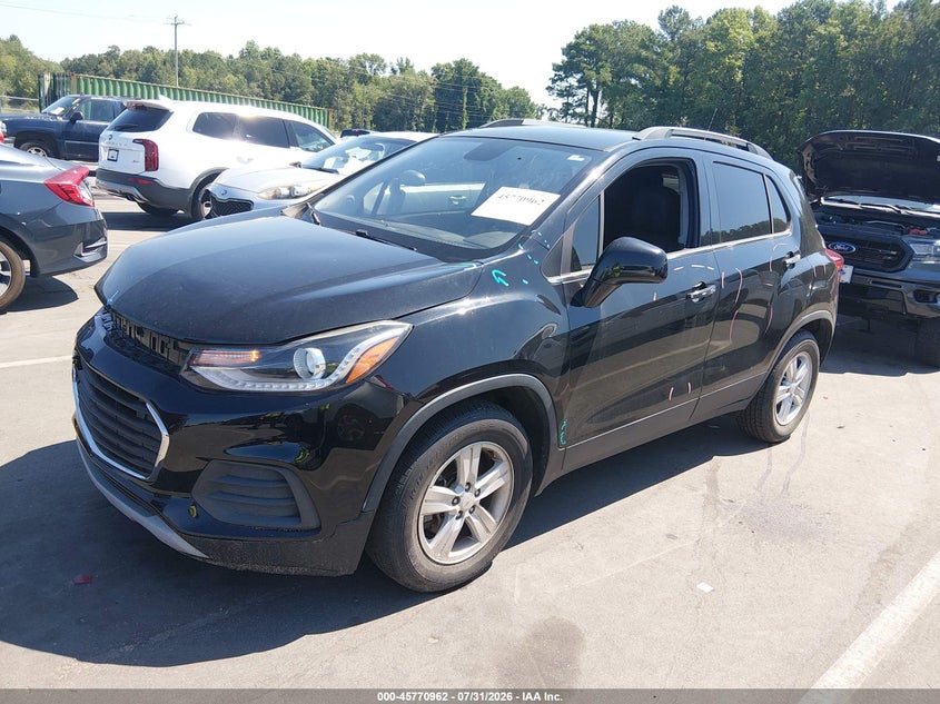 Vin: kl7cjlsb6lb038297, lot: 46269742, chevrolet trax fwd lt 20202