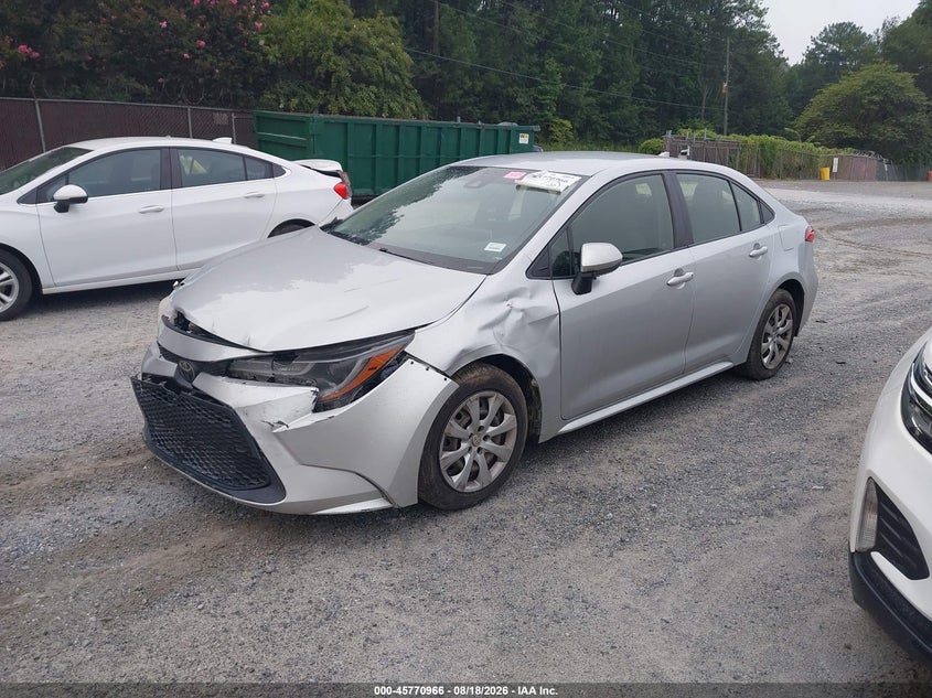 Vin: jtdeprae7lj047511, lot: 46269746, toyota corolla le 20202