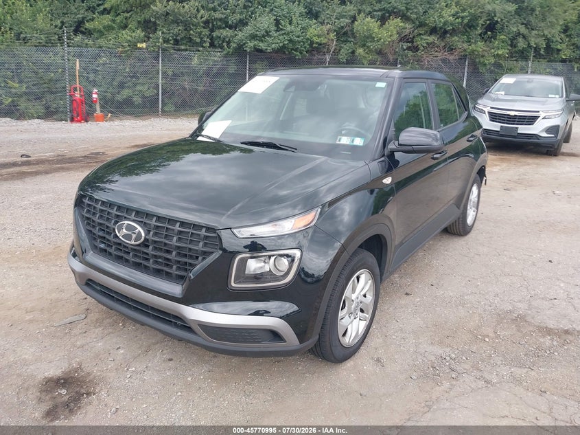 Vin: kmhrb8a36nu202037, lot: 46269775, hyundai venue se 20222