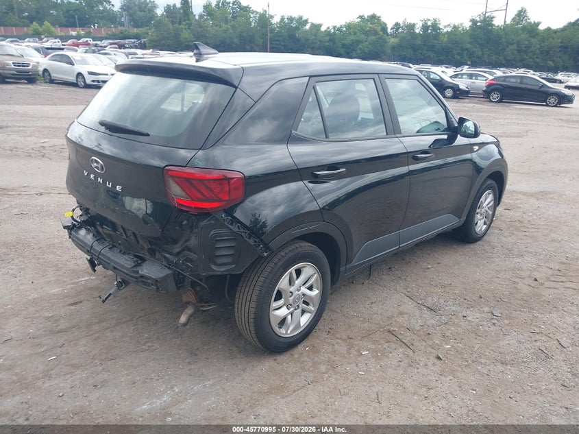 Vin: kmhrb8a36nu202037, lot: 46269775, hyundai venue se 20224