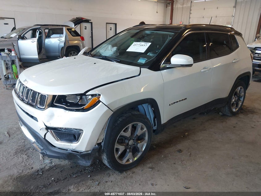 Vin: 3c4njdcb2jt329004, lot: 46269817, jeep compass limited 4x4 20182