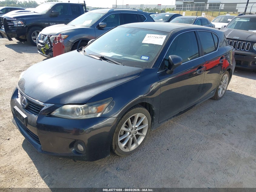 Vin: jthkd5bh0b2029923, lot: 46269839, lexus ct 200h premium 20112