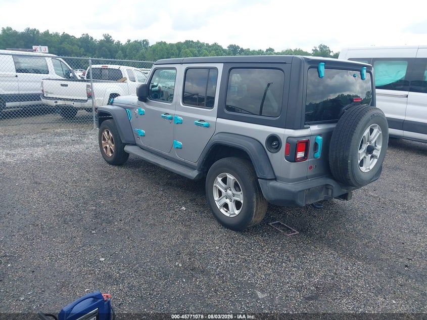 Vin: 1c4hjxdg2jw147175, lot: 46269858, jeep wrangler unlimited sport s 4x4 20183