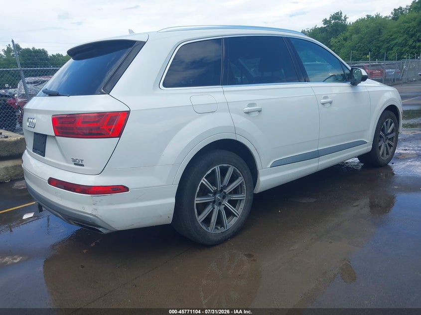 Vin: wa1vaaf75jd016258, lot: 46269884, audi q7 3.0t premium 20184