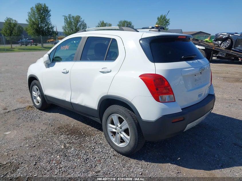 Vin: kl7cjpsbxgb590513, lot: 46269895, chevrolet trax lt 20163