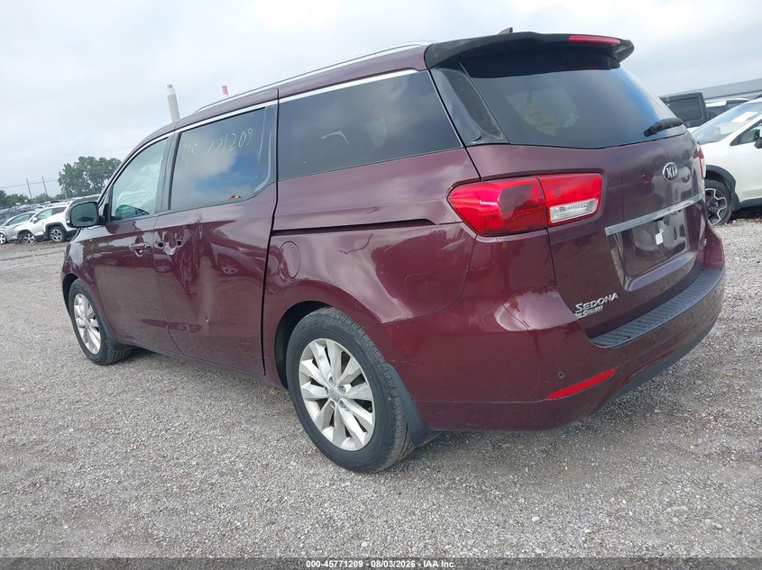 Vin: kndmc5c1xf6051411, lot: 46269989, kia sedona ex 20153