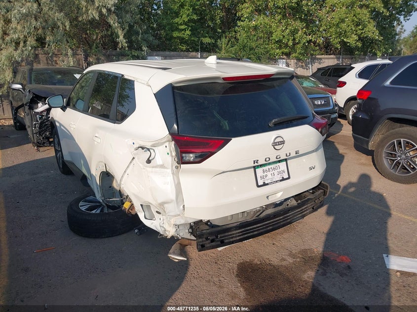 Vin: jn8bt3baxpw408251, lot: 46270015, nissan rogue sv fwd 20233