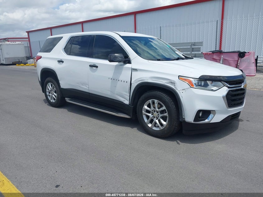 Vin: 1gnerfkw4lj316443, lot: 46270018, chevrolet traverse fwd ls 20201